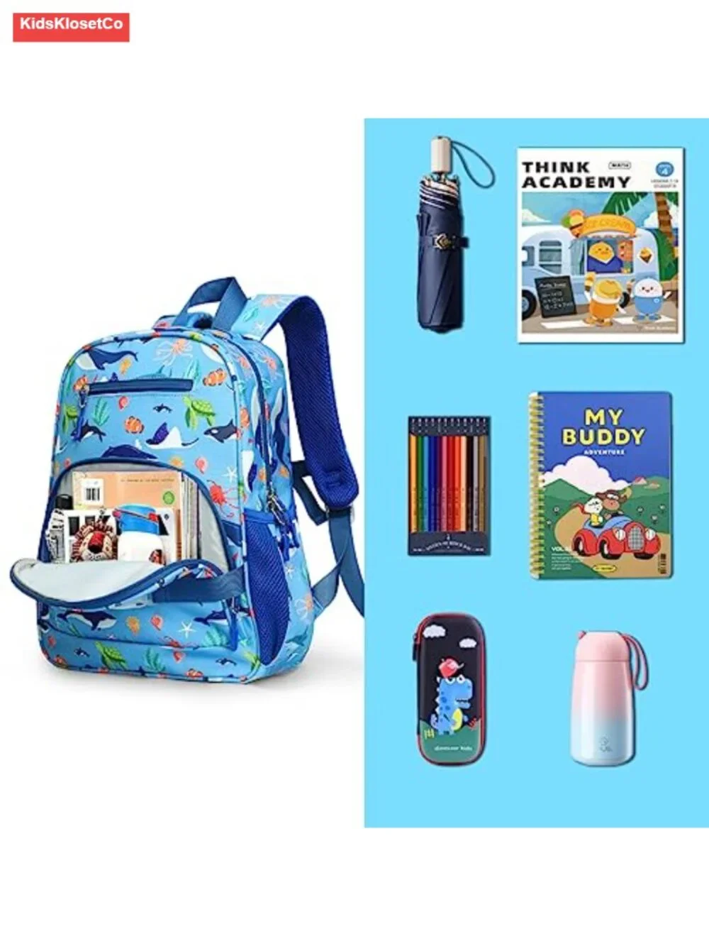 Toddler Backpack for School, Lightweight Kids Daypack with Padded Tablet Sleeve